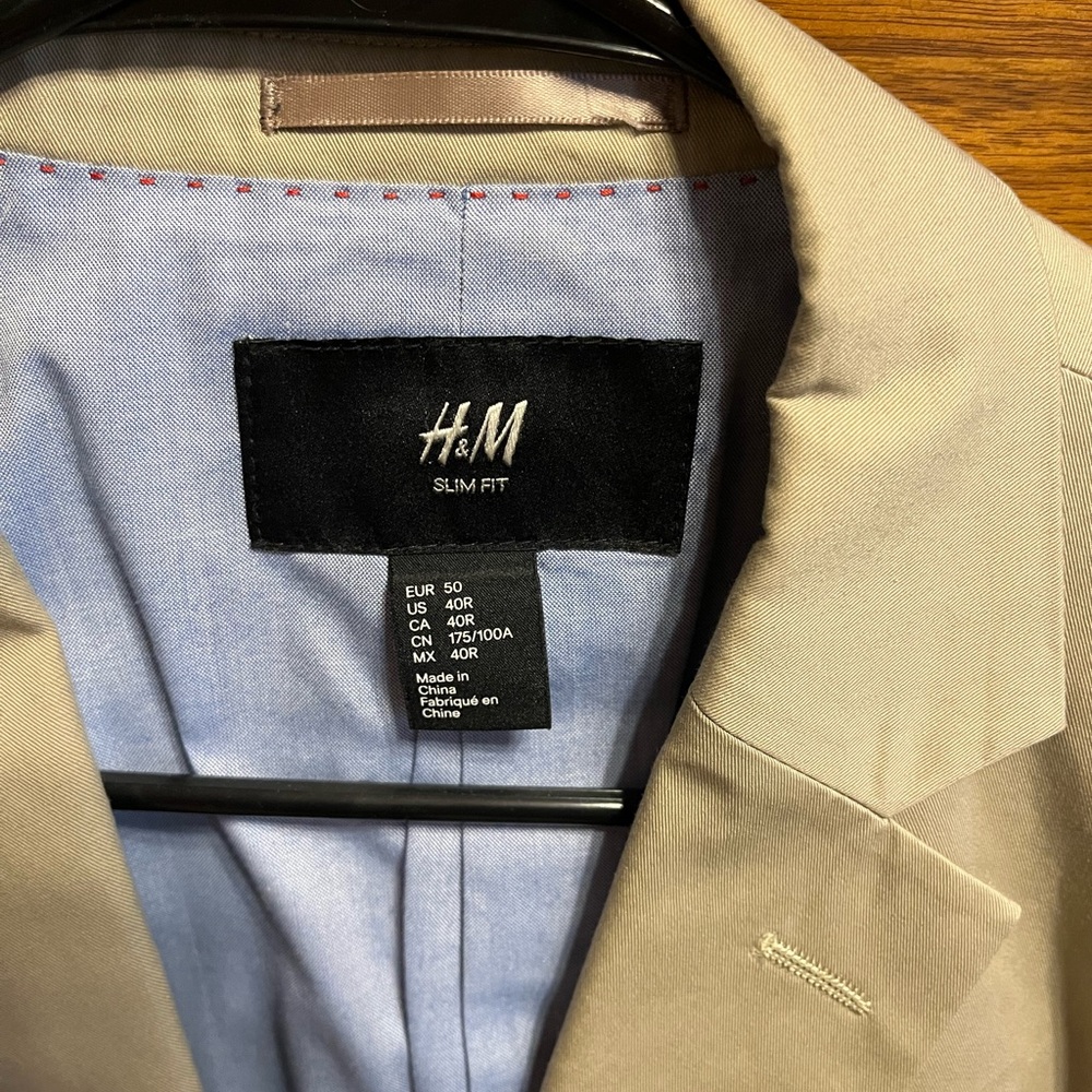 H&M Slim Fit Tan Blazer worn once